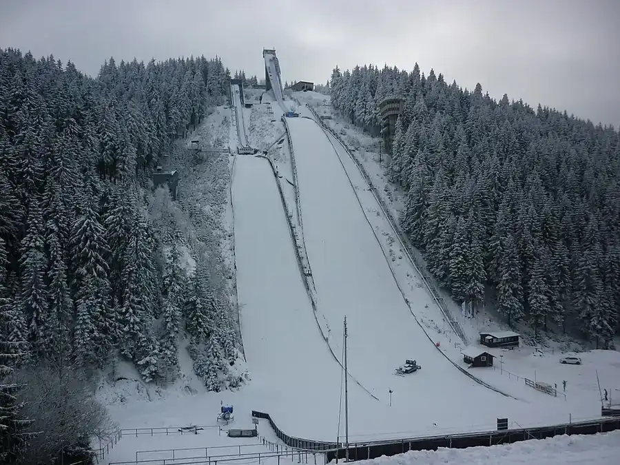 Kompleks skoczni w Kanzlersgrund.